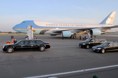 Ankunft von Präsident Obama, Berlin