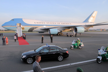 Ankunft von Präsident Obama, Berlin
