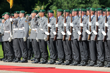 Präsident Obama besucht Schloss Bellevue, Berlin