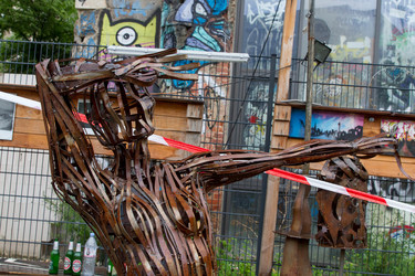 Raeumung Tacheles Hof, Berlin