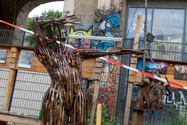Raeumung Tacheles Hof, Berlin