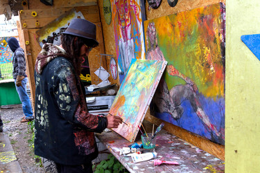 Raeumung Tacheles Hof, Berlin