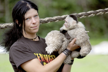 Justin Biebers Affe Mally im Serengeti-Park, Hodenhagen