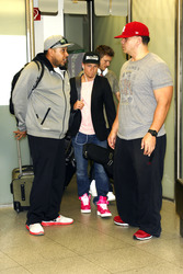 Ankunft der Backstreet Boys auf dem Airport Berlin Tegel