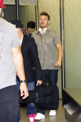 Ankunft der Backstreet Boys auf dem Airport Berlin Tegel