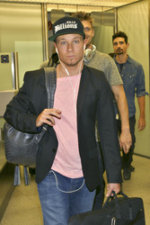 Ankunft der Backstreet Boys auf dem Airport Berlin Tegel