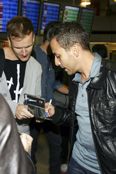 Ankunft der Backstreet Boys auf dem Airport Berlin Tegel