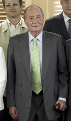 König Juan Carlos besucth die Permanent Commission of the Economic and Social Council, Madrid