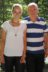 Sabine Lisicki mit Ihrem Vater Eberhard