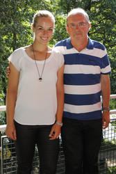 Sabine Lisicki mit Ihrem Vater Eberhard