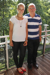 Sabine Lisicki mit Ihrem Vater Eberhard
