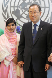 Malala Yousafzai spricht bei den Vereinten Nationen