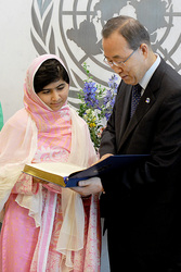 Malala Yousafzai spricht bei den Vereinten Nationen