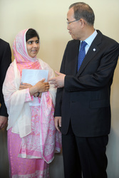 Malala Yousafzai spricht bei den Vereinten Nationen