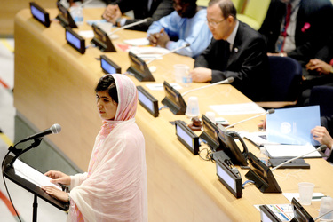 Malala Yousafzai spricht bei den Vereinten Nationen
