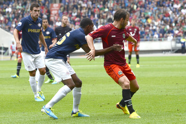 Hannover 96 gegen PSV Eindhoven Fußballspiel, Hannover