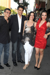 Ralph Macchio mit Sohn Daniel, Gattin Phyllis und Tochter Julia Macchio