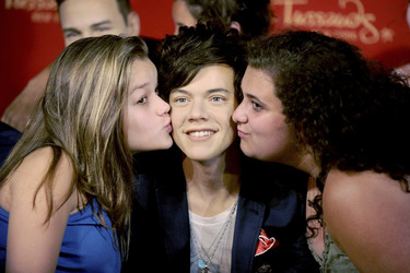 One Direction Wachs Figuren bei Madame Tussauds, New York