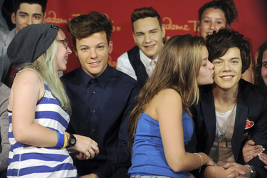 One Direction Wachs Figuren bei Madame Tussauds, New York