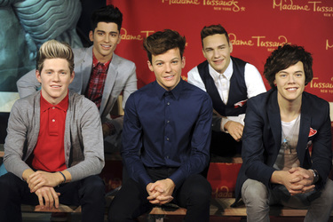 One Direction Wachs Figuren bei Madame Tussauds, New York