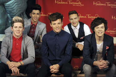 One Direction Wachs Figuren bei Madame Tussauds, New York
