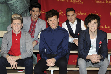 One Direction Wachs Figuren bei Madame Tussauds, New York