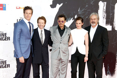 Armie Hammer, Jerry Bruckheimer, Johnny Depp, Ruth Wilson, Gore Verbinski