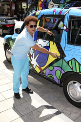 Romero Britto in der Galeria Mensing, Hamburg