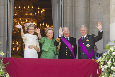 Mathilde von Belgien, Paola von Belgien, Albert II. von Belgien, Philippe von Belgien