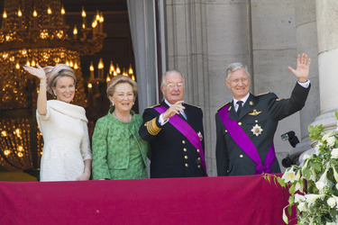 Mathilde von Belgien, Paola von Belgien, Albert II. von Belgien, Philippe von Belgien