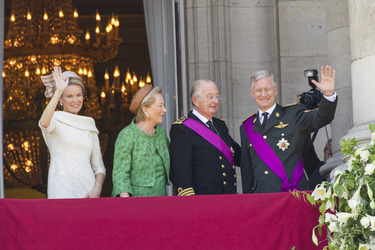 Mathilde von Belgien, Paola von Belgien, Albert II. von Belgien, Philippe von Belgien