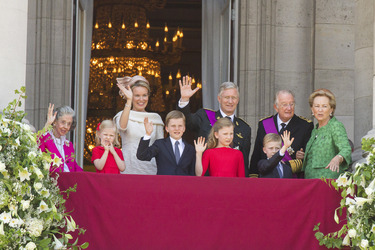Fabiola von Belgien, Eleonore von Belgien, Gabriel von Belgien, Mathilde von Belgien, Elisabeth von Belgien, Philippe von Belgien, Emmanuel von Belgien, Albert II. von Belgien, Paola von Belgien