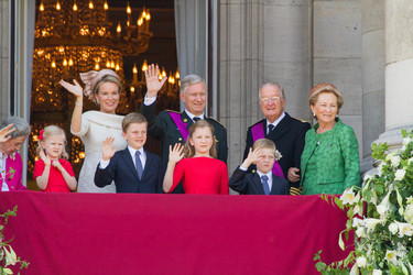 Fabiola von Belgien, Eleonore von Belgien, Gabriel von Belgien, Mathilde von Belgien, Elisabeth von Belgien, Philippe von Belgien, Emmanuel von Belgien, Albert II. von Belgien, Paola von Belgien
