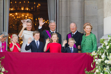 Fabiola von Belgien, Eleonore von Belgien, Gabriel von Belgien, Mathilde von Belgien, Elisabeth von Belgien, Philippe von Belgien, Emmanuel von Belgien, Albert II. von Belgien, Paola von Belgien