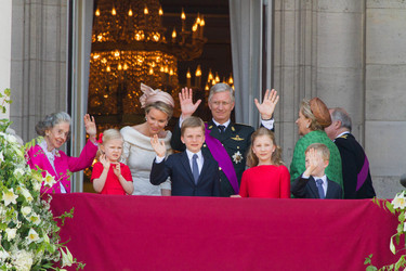 Fabiola von Belgien, Eleonore von Belgien, Gabriel von Belgien, Mathilde von Belgien, Elisabeth von Belgien, Philippe von Belgien, Emmanuel von Belgien, Albert II. von Belgien, Paola von Belgien