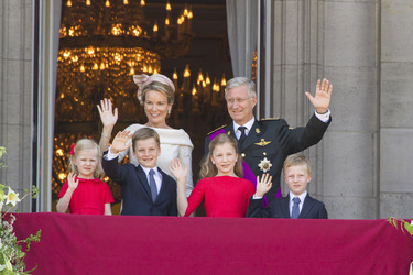Eleonore von Belgien, Gabriel von Belgien, Mathilde von Belgien, Elisabeth von Belgien, Philippe von Belgien, Emmanuel von Belgien
