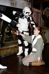 Star Wars Fans - Biker Scout und Prinzessin Amidala