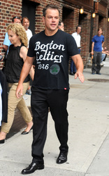 Matt Damon besucht die 'Late Show With David Letterman', New York
