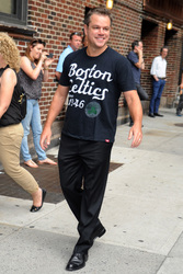 Matt Damon besucht die 'Late Show With David Letterman', New York