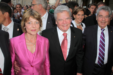 Joachim Gauck mit Lebensgefährtin Daniela Schadt