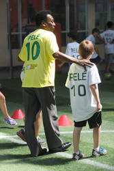 Pele bei Subway, New York