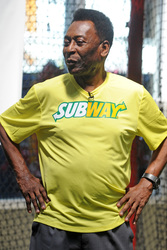 Pele bei Subway, New York