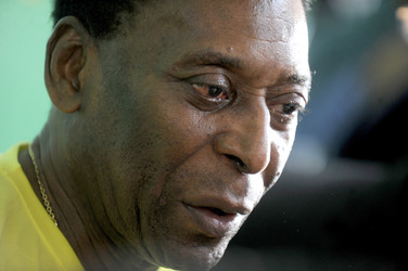 Pele bei Subway, New York