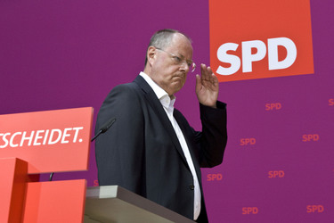 Pressestatement von Peer Steinbrueck und dem ver.di-Vorsitzenden Frank Bsirske, Berlin