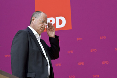 Pressestatement von Peer Steinbrueck und dem ver.di-Vorsitzenden Frank Bsirske, Berlin