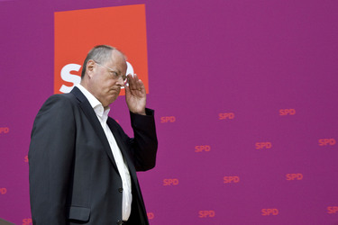Pressestatement von Peer Steinbrueck und dem ver.di-Vorsitzenden Frank Bsirske, Berlin