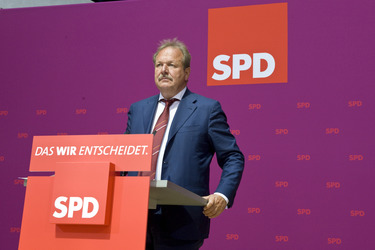 Pressestatement von Peer Steinbrueck und dem ver.di-Vorsitzenden Frank Bsirske, Berlin