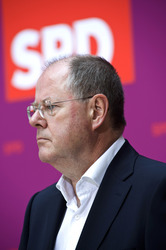 Pressestatement von Peer Steinbrueck und dem ver.di-Vorsitzenden Frank Bsirske, Berlin