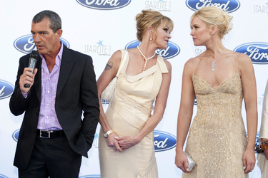 Antonio Banderas, Melanie Griffith, Valeria Mazza