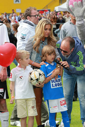 Sylvie van der Vaart mit Sohn Damian van der Vaart